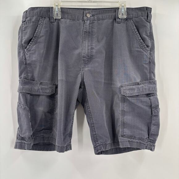 Carhartt Force Mens Sz42 Bluish Gray Relaxed Fit Ripstop Cargo Work Short - Picture 6 of 7